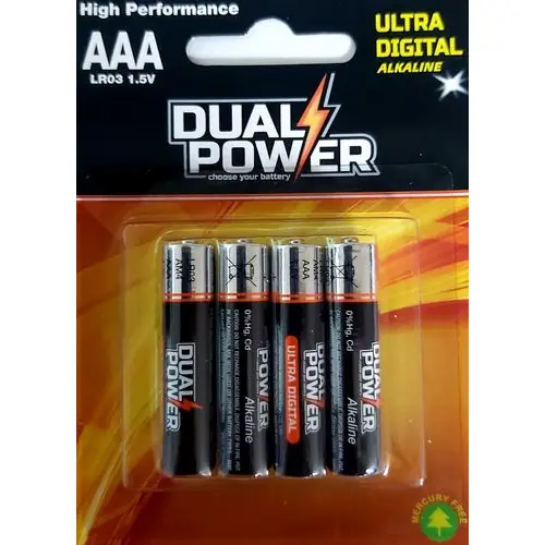 סוללות AA איכותיות Alkaline Dual Power