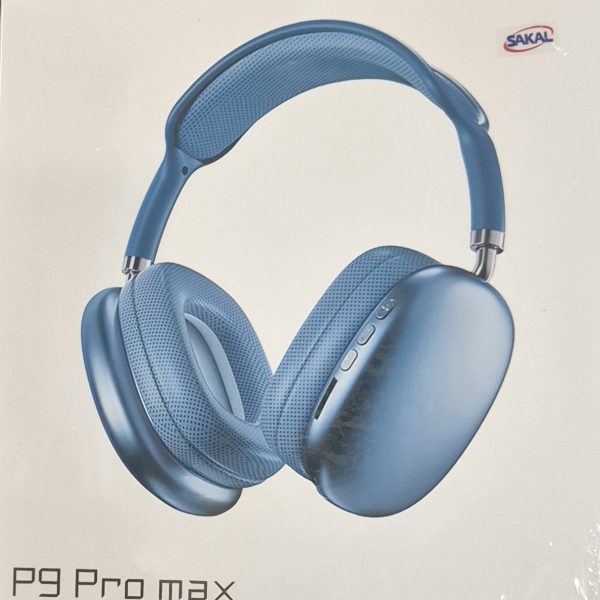 אוזניות בצבע כחול דגם P9 PRO MAX
