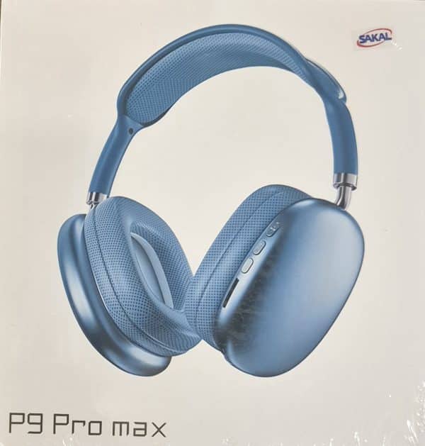 אוזניות בצבע כחול דגם P9 PRO MAX