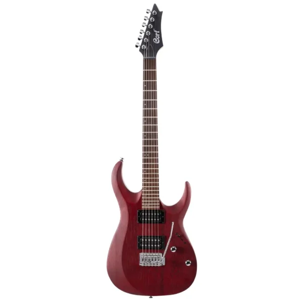 גיטרה חשמלית CORT X100 Open Pore Black Cherry H,H